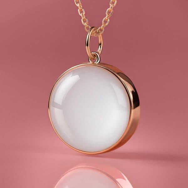 KIT fai-da-te gioielli al latte materno – Collana con medaglione rotondo 18mm “Circle of Life”