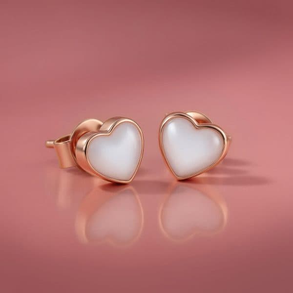 KIT fai-da-te gioielli al latte materno - Orecchini "Sweetheart" a Forma di Cuore